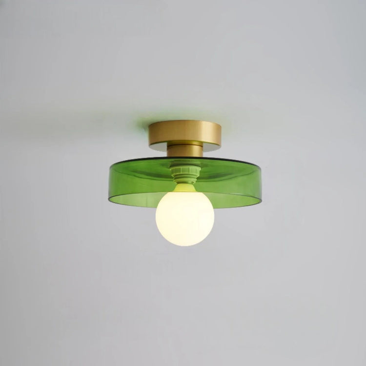 Modern Minimalist Bauhaus Glass Ceiling Light