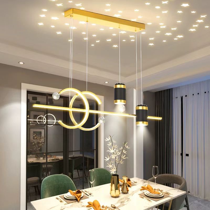 Lampadario moderno e semplice per proiezione del cielo stellato