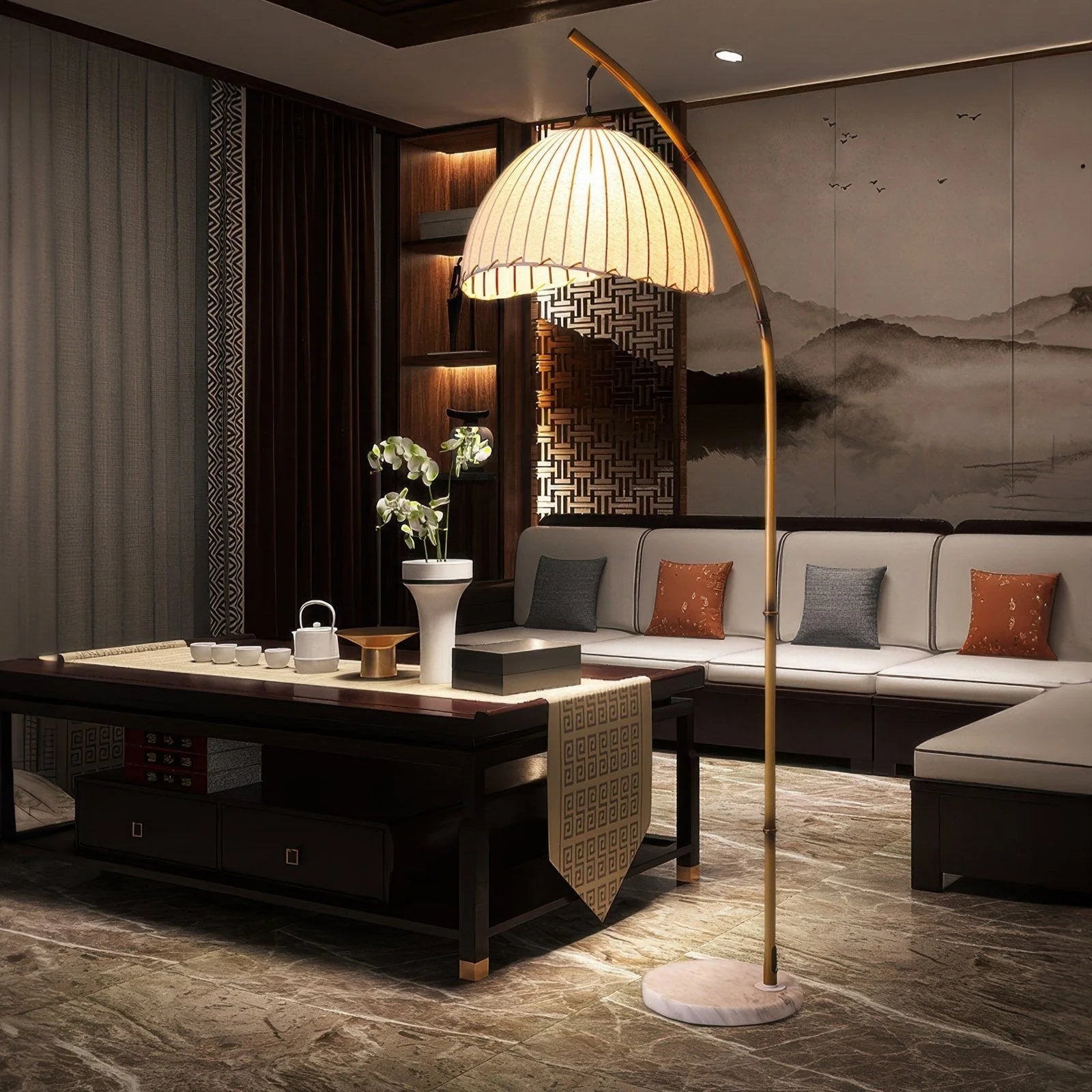 Lampadaire en bambou Serene Spirit