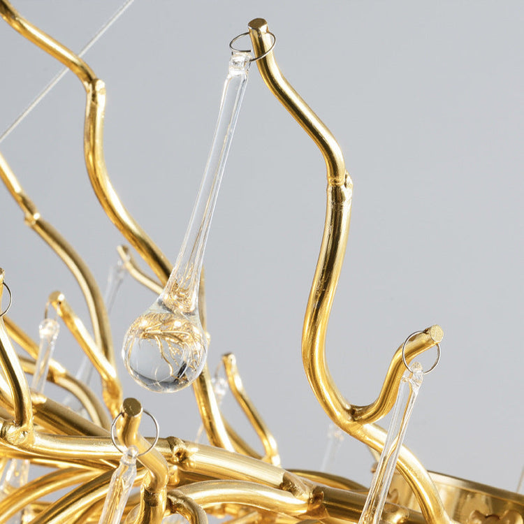 Moderne lys luksus vanddråbe krystal lysekrone