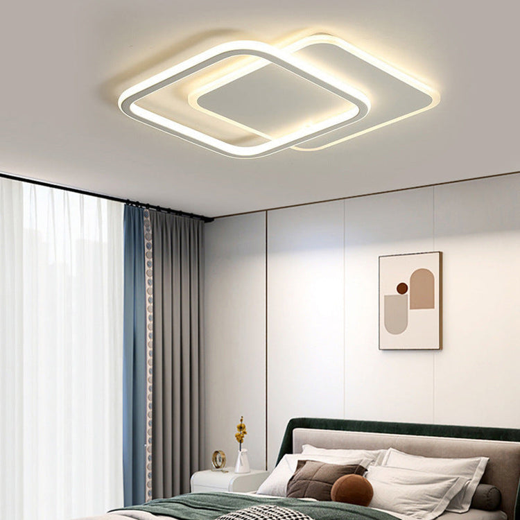 Moderne firkantet fuld spektrum lysekrone i stuen