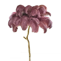 Chic Feather Decorated Floor Lamp