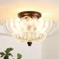 Glarefusion Vintage Amber Glass Ceiling Light