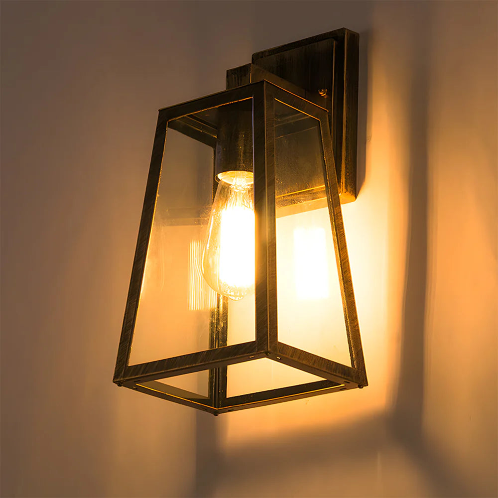 Lampada da parete per esterni industriale nordica retrò