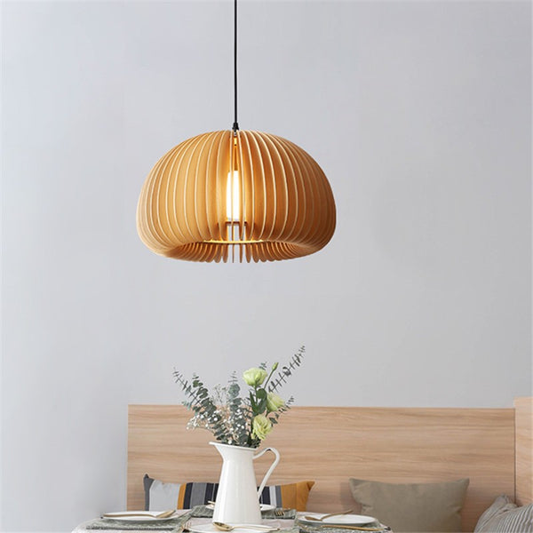 Glarefusion Creative Pumpkin Wooden Chandelier