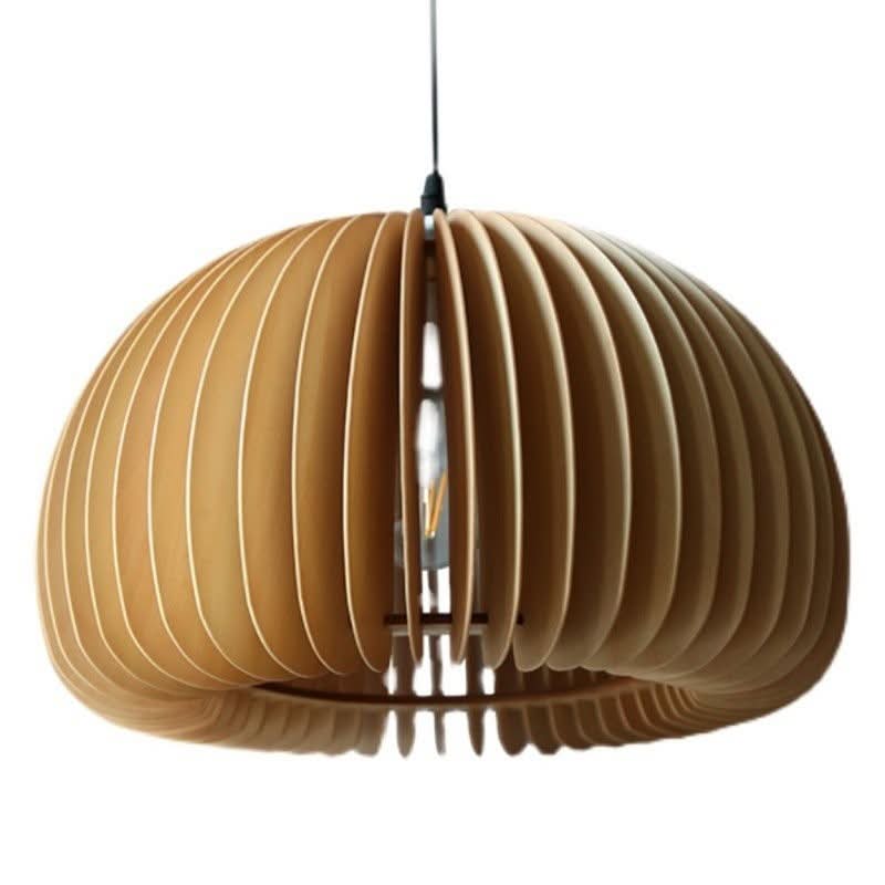 Glarefusion Lampe à suspension créative en bois citrouille