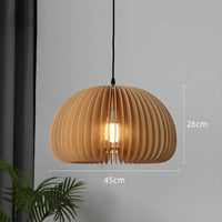 Glarefusion Creative Pumpkin Wooden Chandelier