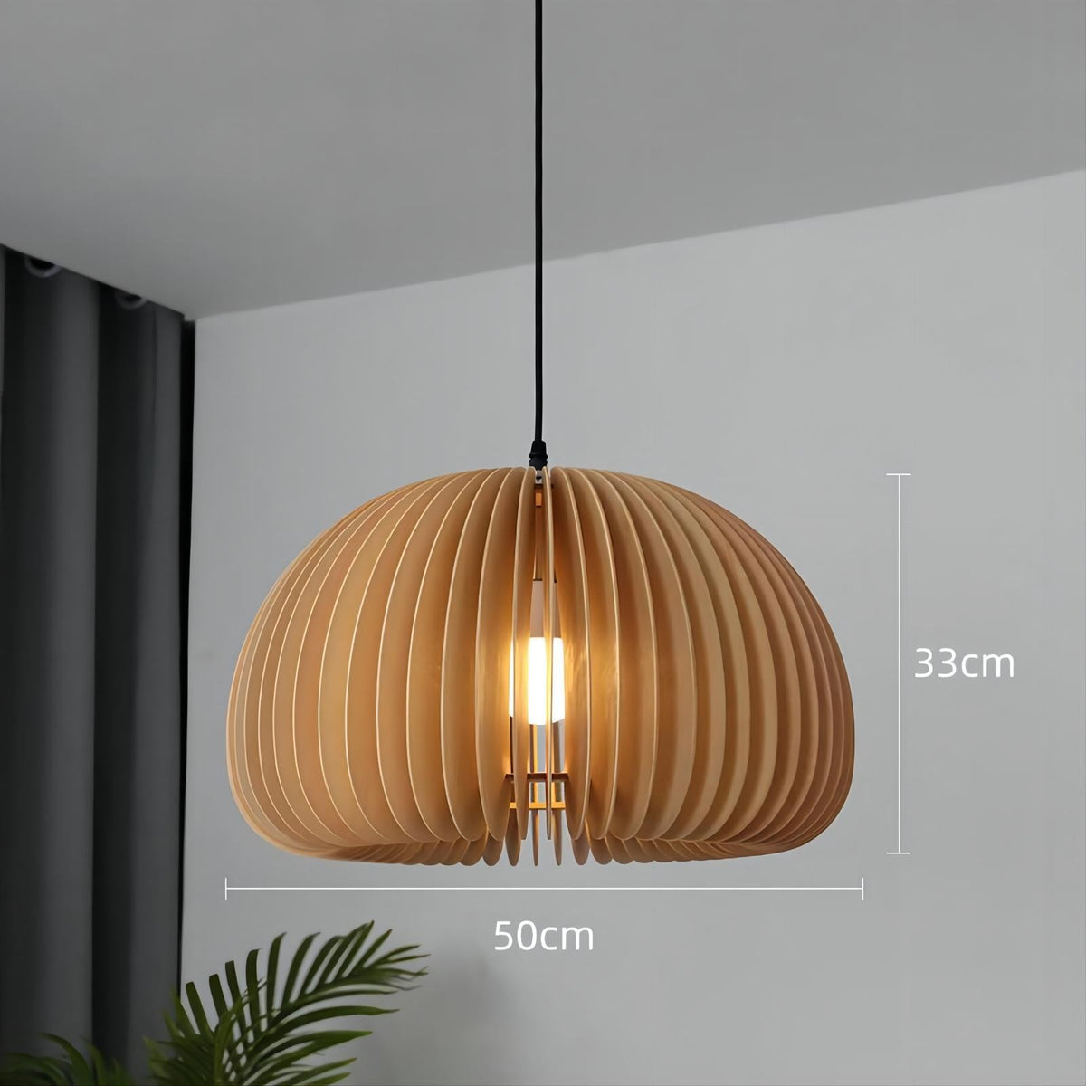 Glarefusion Creative Pumpkin Wooden Chandelier