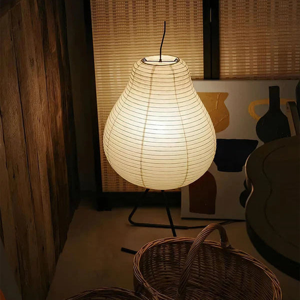 Wabi-Sabi rispapir gulvlampe