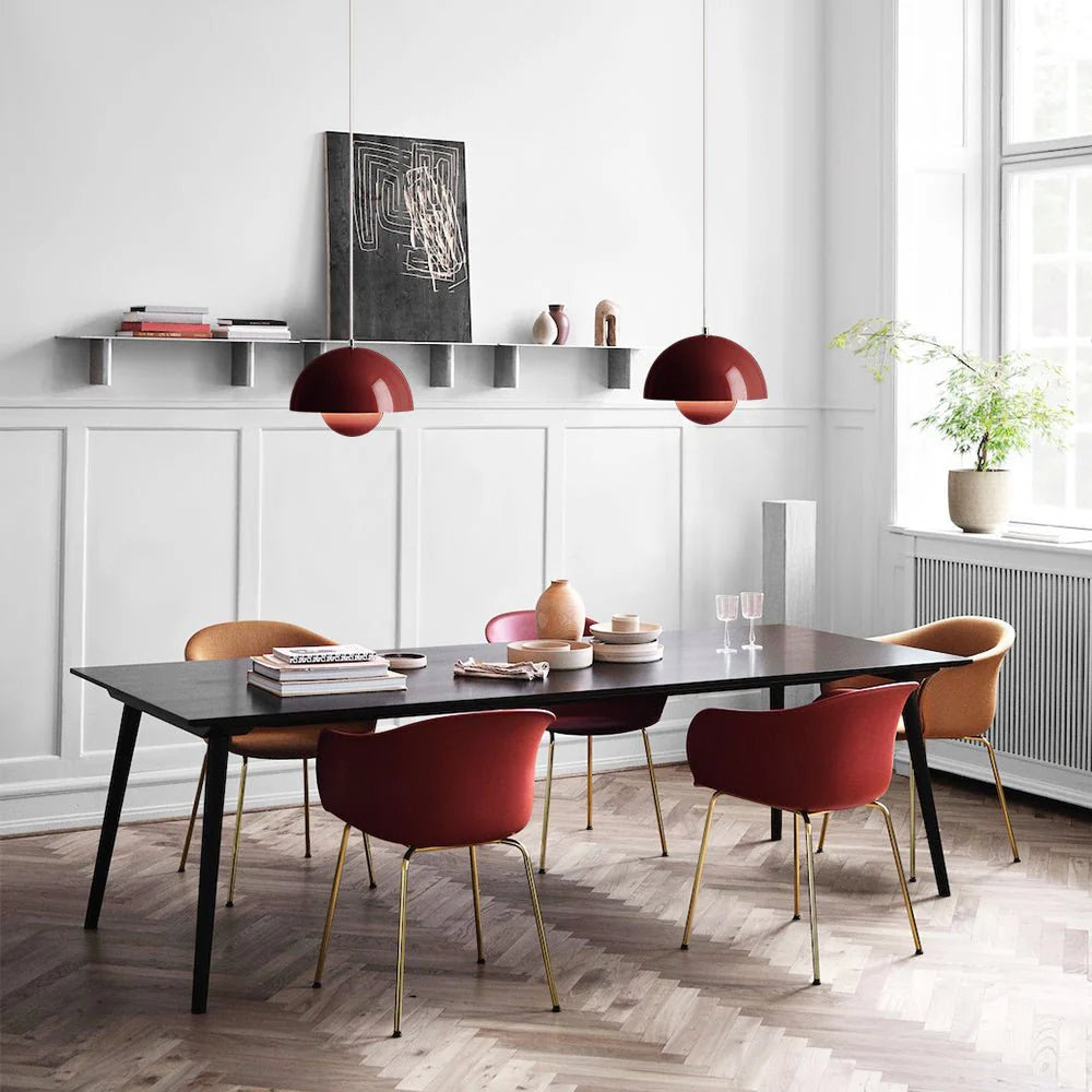 Moderne farverig runde lysende pendellys