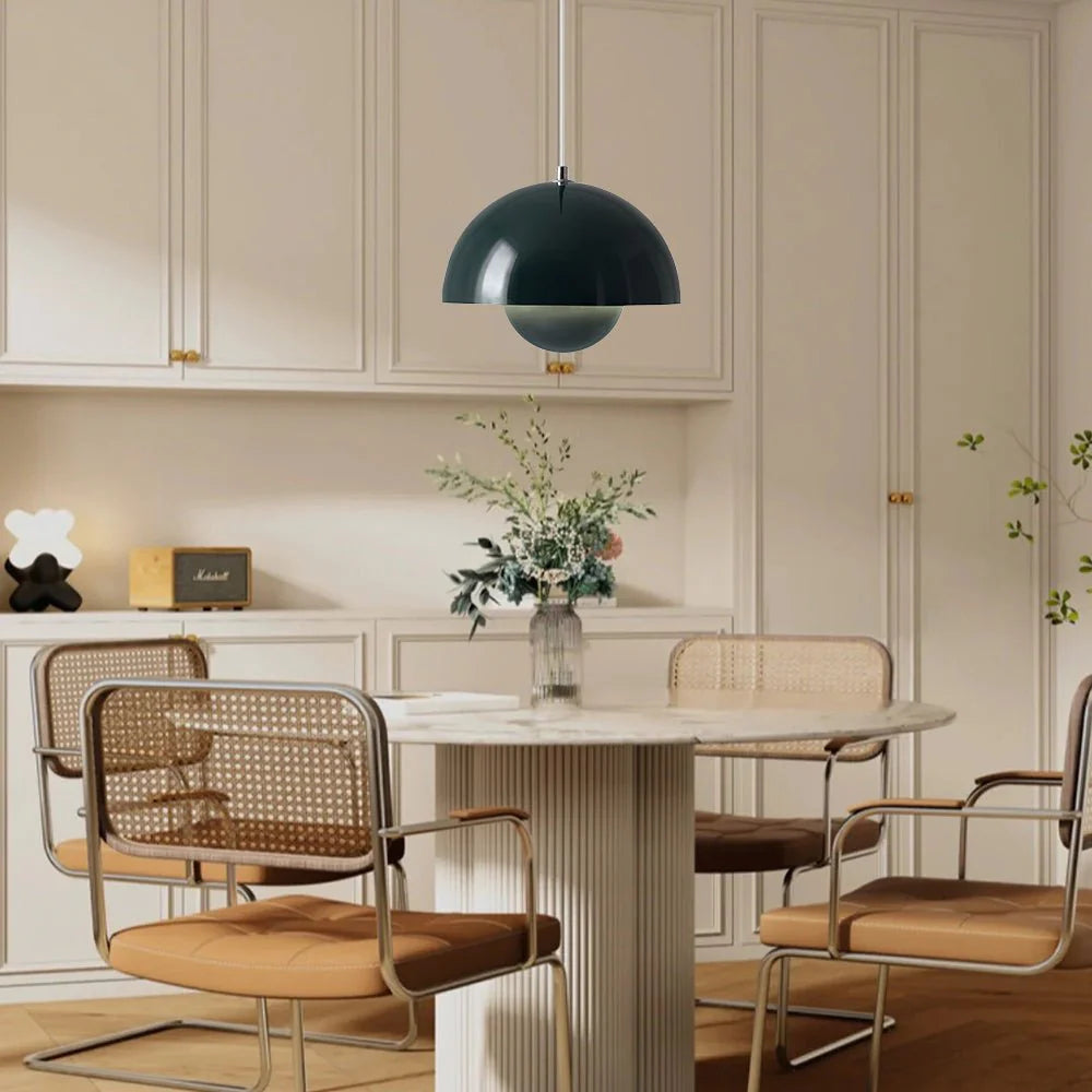 Moderne farverig runde lysende pendellys