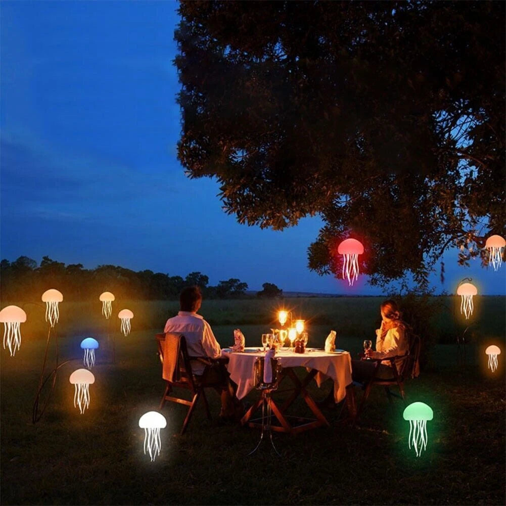 Lumière de nuit à méduse moderne