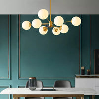 Nordic Ball Cream Glass lysekrone