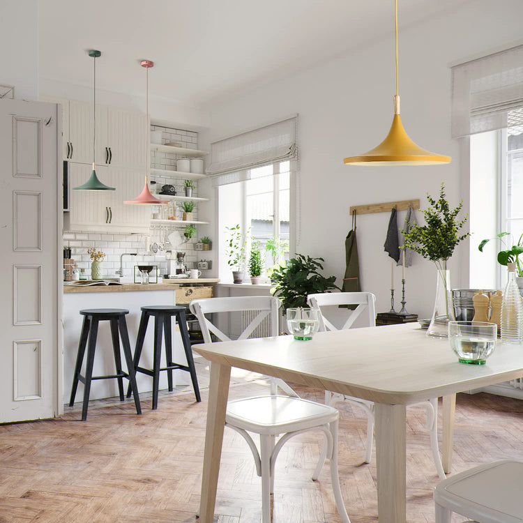 Industrial Cone Metal Pendant Light