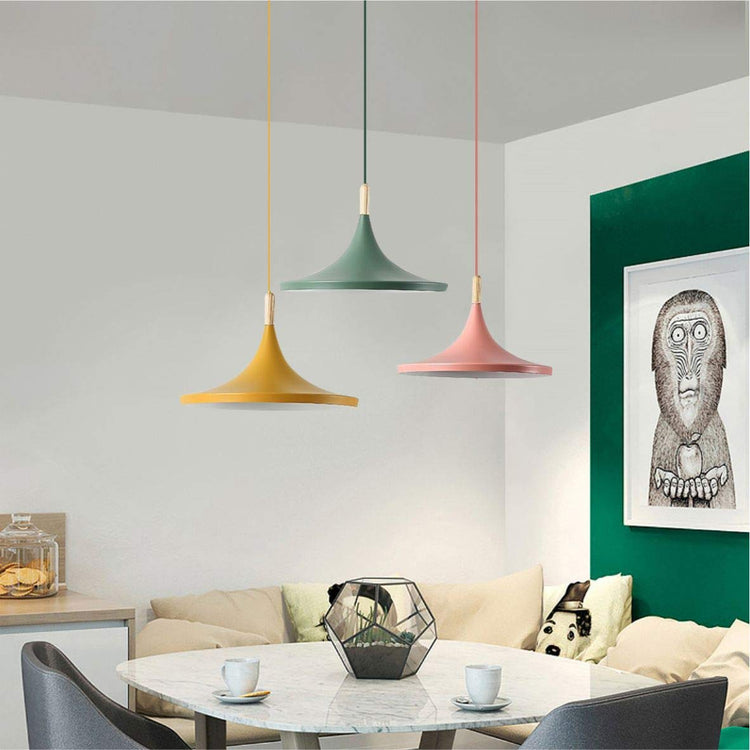 Industrial Cone Metal Pendant Light