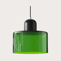 cylinder-chandelier-black-green