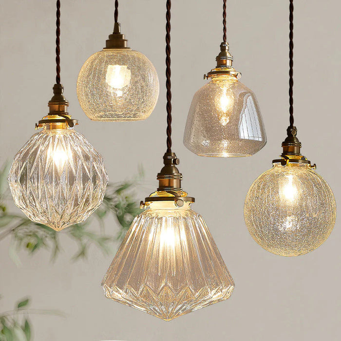 Nordic Modern Crystal Glass Pendel Light