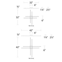 Minimalist Cross Line Ceiling Light