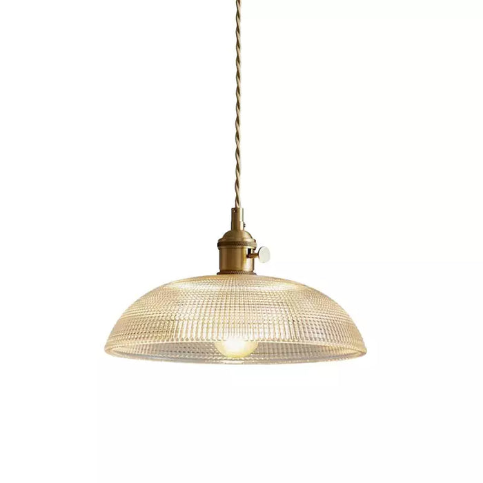 Glarefusion Modern Bowl Glass Pendant Light