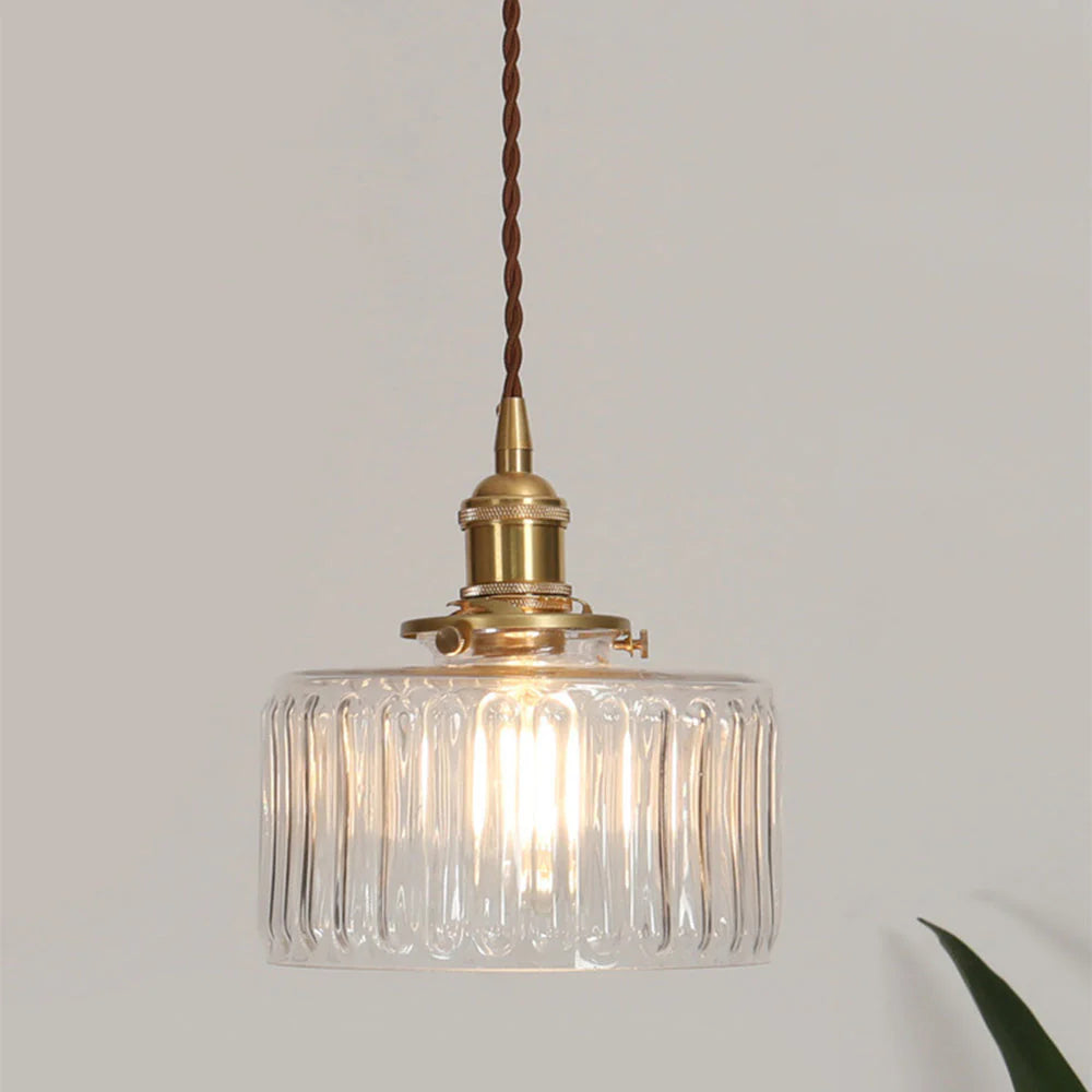 Lampadario in vetro unico e creativo vintage nordico