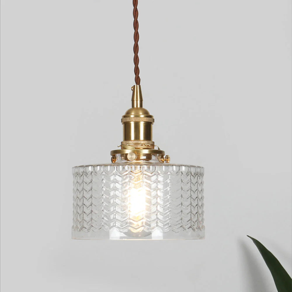 Lampadario in vetro unico e creativo vintage nordico
