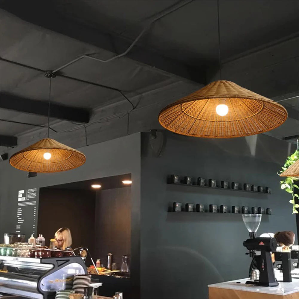 Bamboo & Rattan Japanese Vintage Chandelier