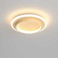 Moderne rund ring metal akrylloftlys