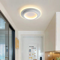 Moderne rund ring metal akrylloftlys