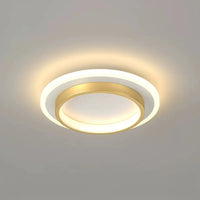 Moderne rund ring metal akrylloftlys