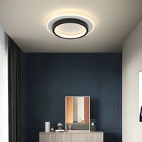 Moderne rund ring metal akrylloftlys