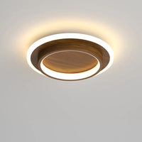 Moderne rund ring metal akrylloftlys