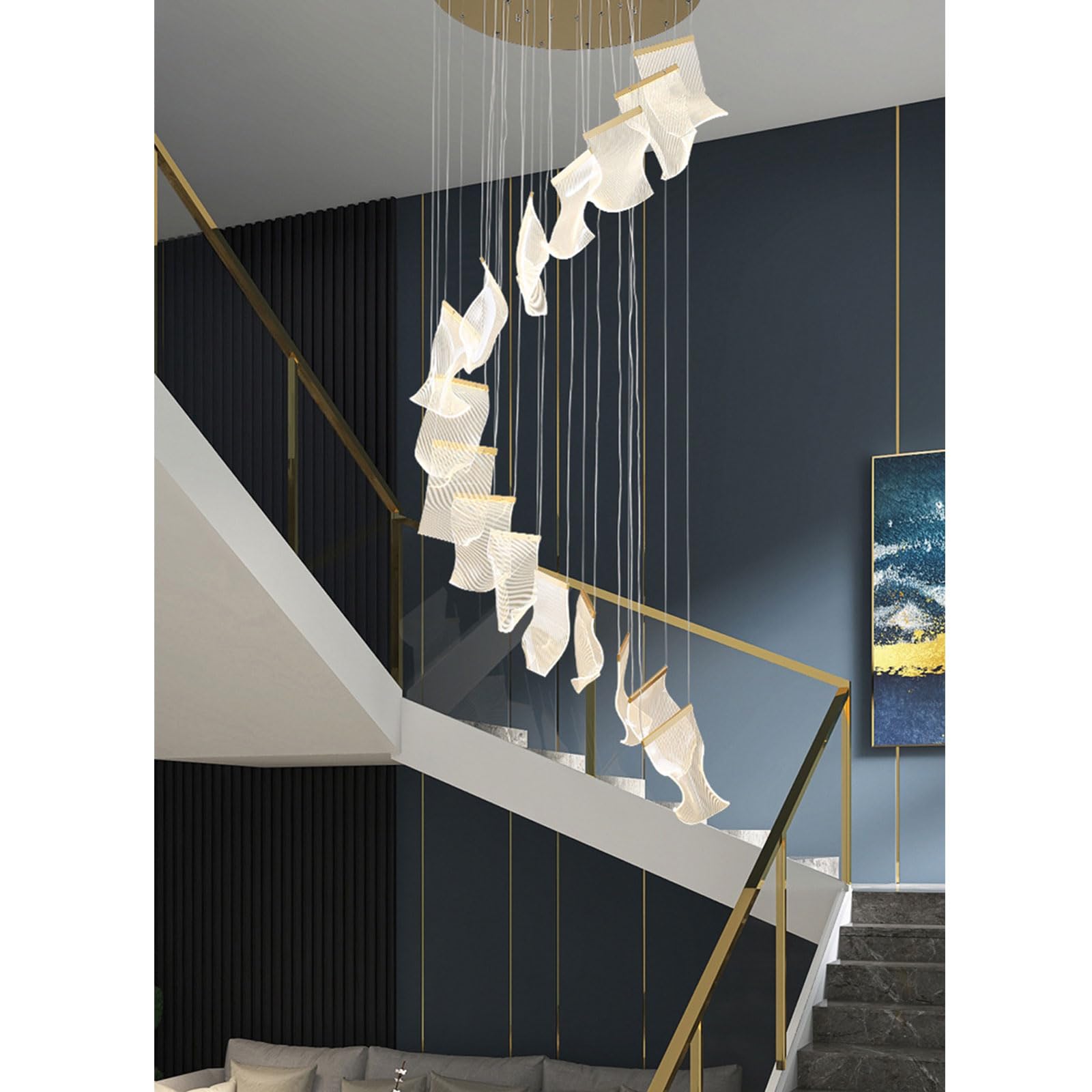 Lampadario postmoderno di lusso creativo