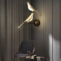 Glarefusion Modern Led Art Design Bird Wall Light