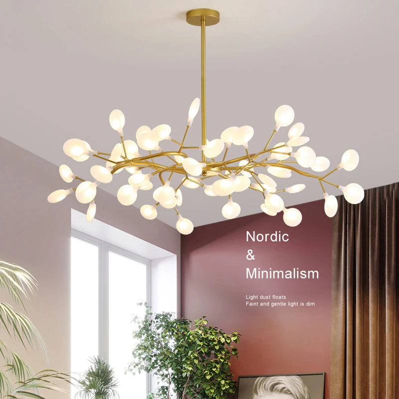 Lustre du salon en acrylique Creative Branch Glarefusion