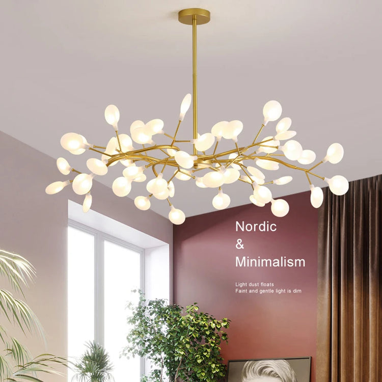 Glarefusion Creative Branch Acrylic Living Room Chandelier