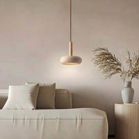 Japansk stil retro creme pendellampe