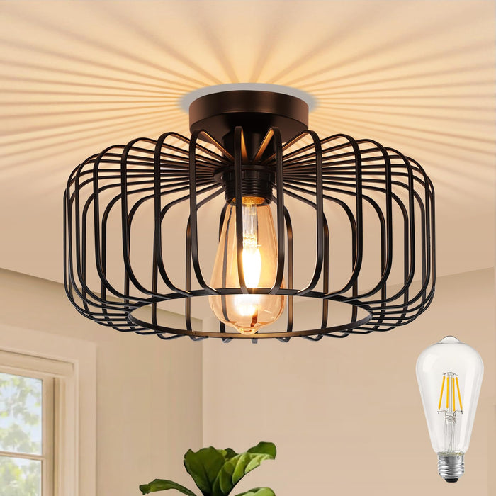 Mid-Century Modern Birdcage Ceiling Light