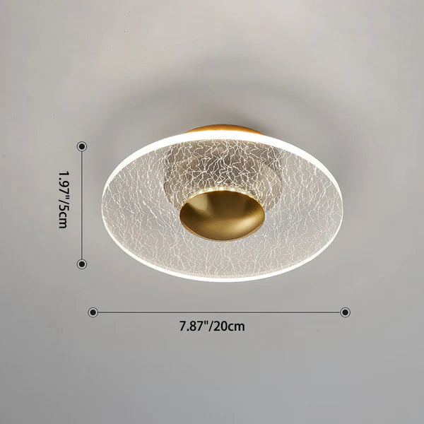 Glarefusion moderne geometrisk kornloftslampe