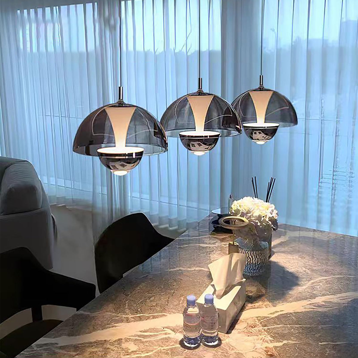 Nordic 3 Heads Glass Kitchen pendel Light