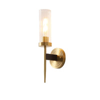 Modern Elegance Cylinder Glass Wall Light