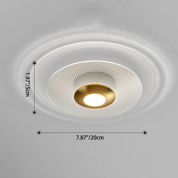 Glarefusion Modern Geometric Grain Ceiling Light