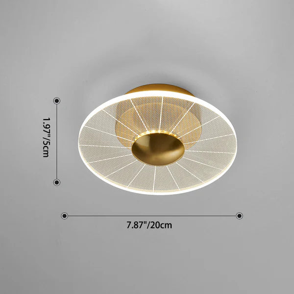 Glarefusion Modern Geometric Grain Ceiling Light