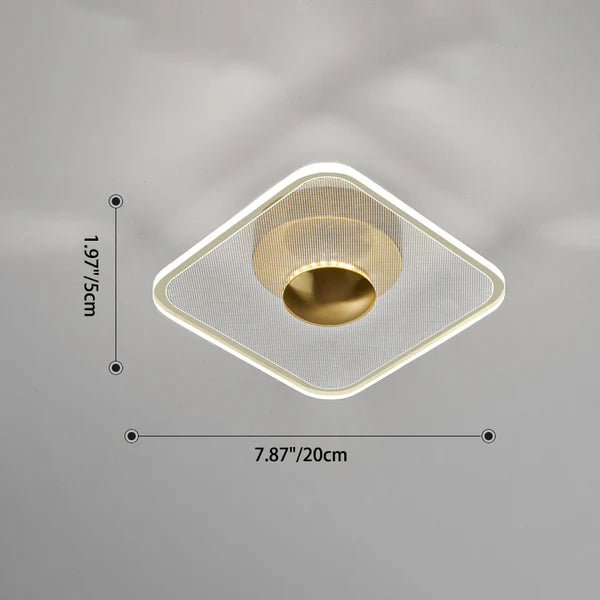 Glarefusion moderne geometrisk kornloftslampe