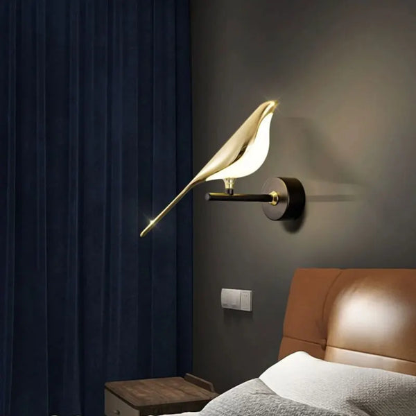 Glarefusion moderne LED-Kunstdesign-Vogel-Wandleuchte