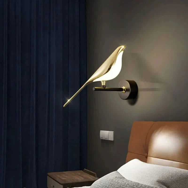 Glarefusion Modern Led Art Design Bird Wall Light