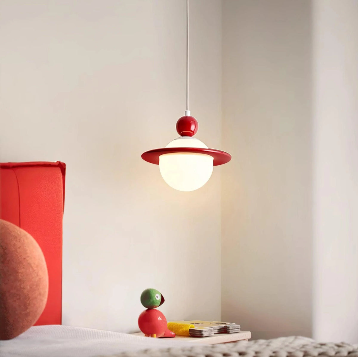 Cream Style Creative Planet Pendant Light