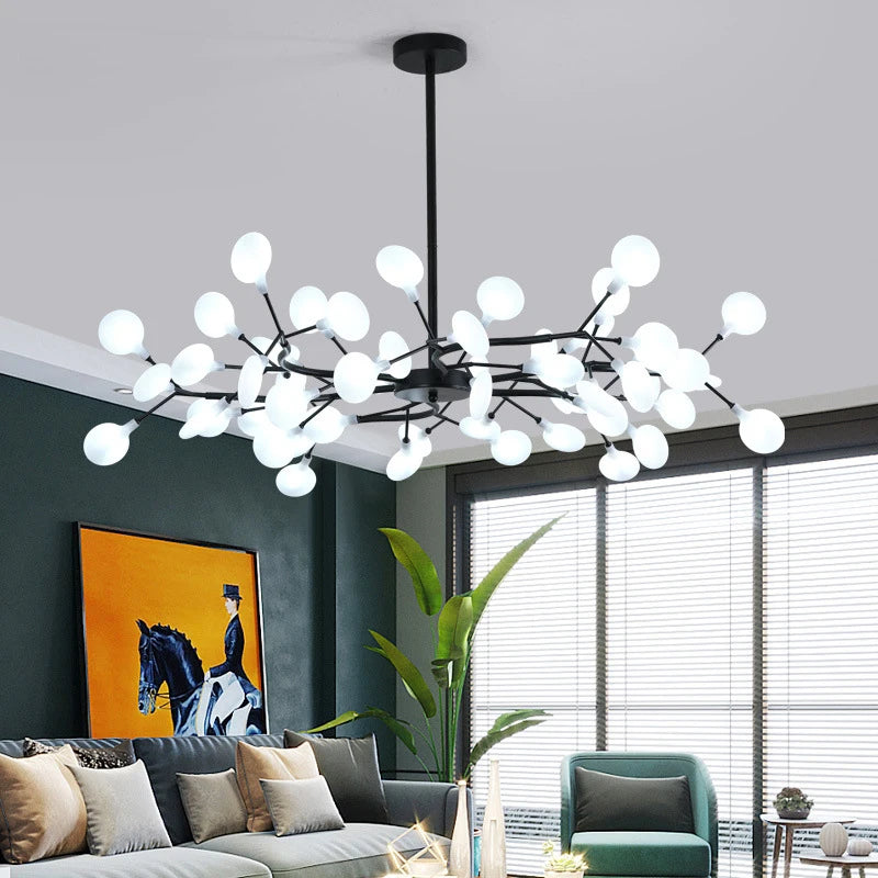 Lustre du salon en acrylique Creative Branch Glarefusion