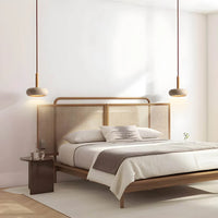 Japansk stil retro creme pendellampe