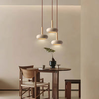 Japansk stil retro creme pendellampe