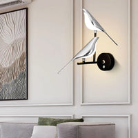 Glarefusion Modern Led Art Design Bird Wall Light